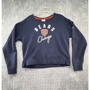 Nike Chicago Bears NFL Pullover Sweatshirt Top Pouch Pocket‎ - Women's Large